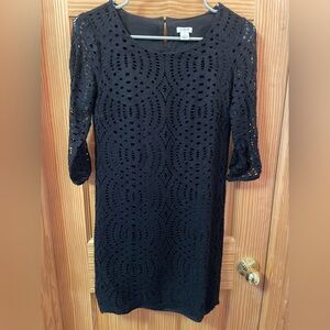 J. Crew Black Lace Dress 00